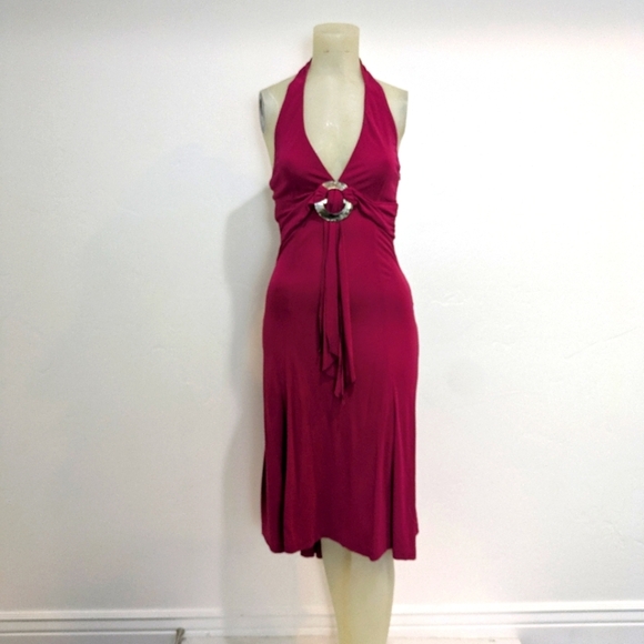 Nwt Karen Millen Halter Neck Pink Dress - Picture 3 of 11